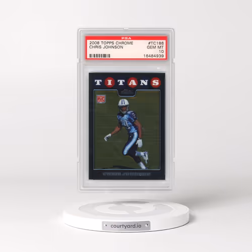 2008 Topps Chrome #TC186 Chris Johnson (PSA 10 GEM MINT)