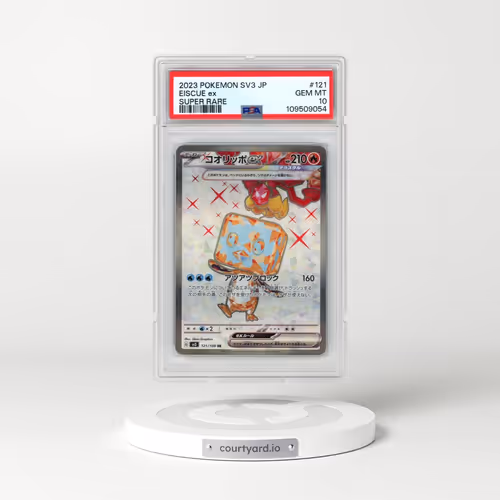 2023 Pokémon SV3-Ruler of the Black Flame #121 Eiscue EX - Holo Super Rare (PSA 10 GEM MINT)