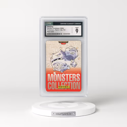 1996 (Monsters Collection) Part 2 #110 Weezing - Red Card (CGC 9 MINT)