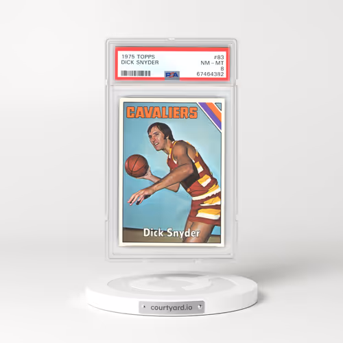 1975 Topps #83 Dick Snyder (PSA 8 NM-MT)