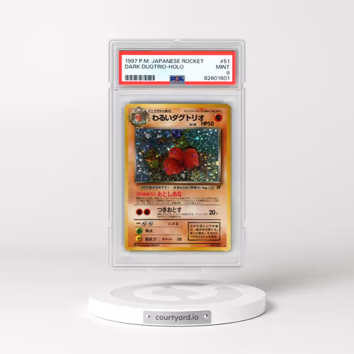 1997 Pokémon Rocket #51 Dark Dugtrio - Holo (PSA 9 MINT)