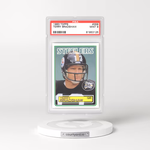 1983 Topps #358 Terry Bradshaw (PSA 9 MINT)