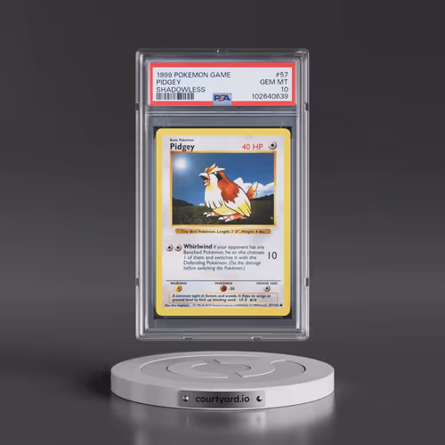 1999 Pokémon Game #57 Pidgey - Shadowless (PSA 10 GEM MINT)