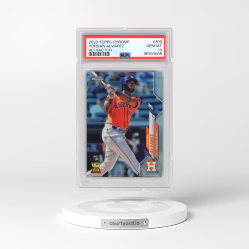 2020 Topps Chrome #200 Yordan Alvarez - Refractor (PSA 10 GEM MINT)
