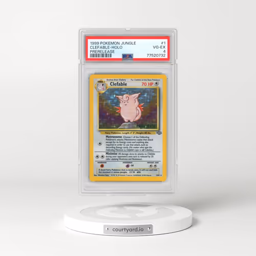 1999 Pokémon Jungle #1 Clefable - Holo Prerelease (PSA 4 VG-EX)