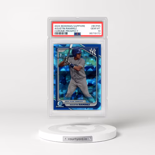 2024 Bowman Sapphire Edition Chrome Prospects #BCP85 Agustin Ramirez (PSA 10 GEM MINT)