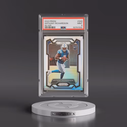 2023 Panini Prizm #343 Anthony Richardson - Silver Prizm (PSA 9 MINT)
