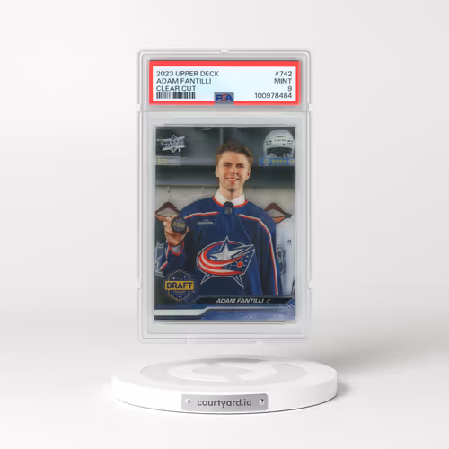 2023 Upper Deck #742 Adam Fantilli - Clear Cut (PSA 9 MINT)