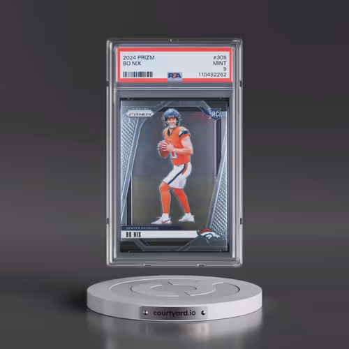 2024 Panini Prizm #309 Bo Nix (PSA 9 MINT)