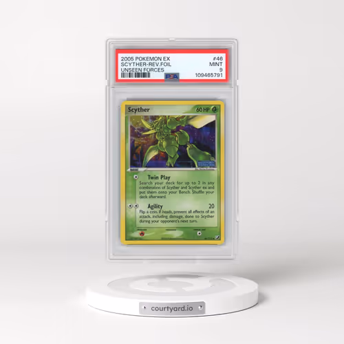 2005 Pokémon EX Unseen Forces #46 Scyther - Reverse Foil (PSA 9 MINT)