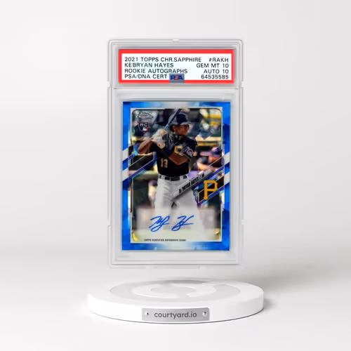 2021 Topps Chrome Sapphire Rookie Autographs #RAKH KE'Bryan Hayes (PSA 10 GEM MINT)
