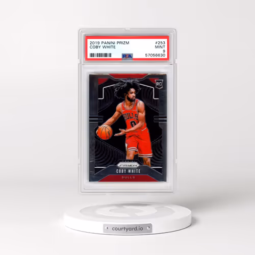 2019 Panini Prizm #253 Coby White (PSA 9 MINT)