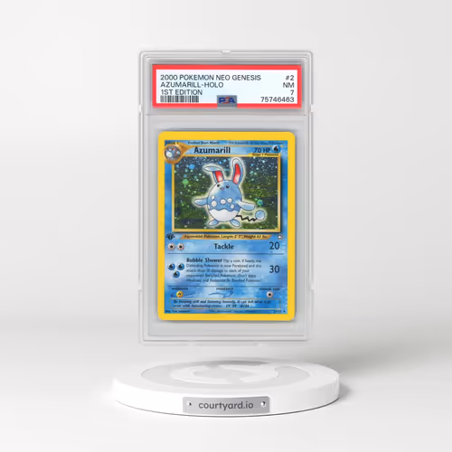 2000 Pokémon Neo Genesis #2 Azumarill - 1st Edition Holo (PSA 7 NM)