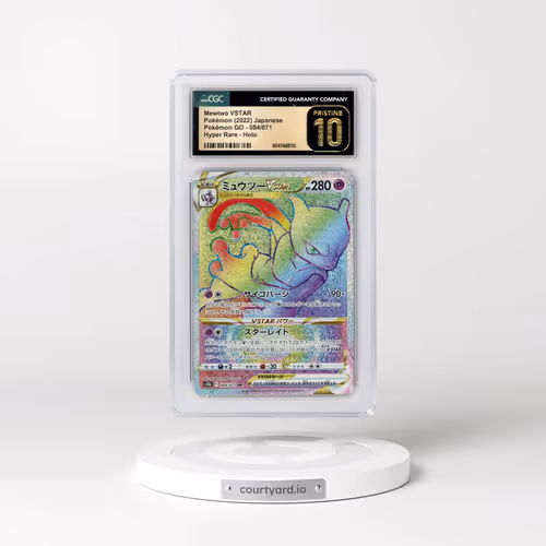 2022 Pokémon GO #084/071 Mewtwo VSTAR - Hyper Rare Holo (CGC 10 PRISTINE)