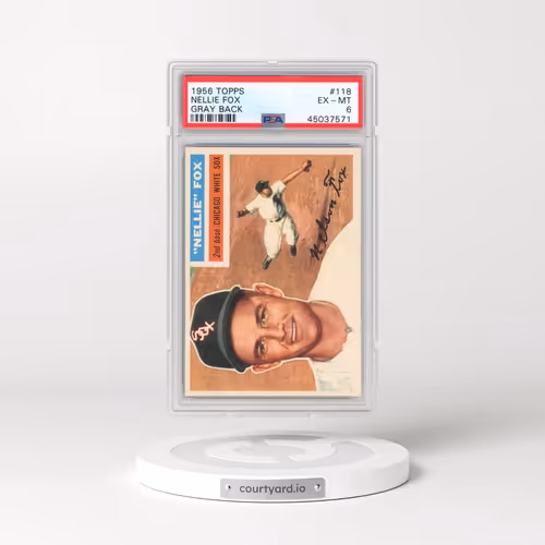 1956 Topps #118 Nellie Fox - Gray Back (PSA 6 EX-MT)