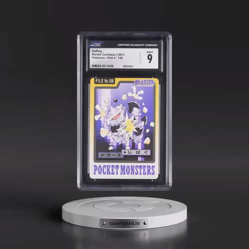 1997 (Pocket Monsters on Bottom) Part 4 #109 Koffing (CGC 9 MINT)