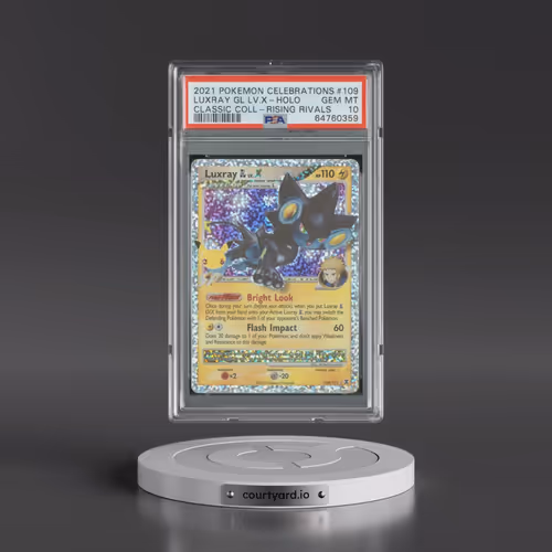 2021 Pokémon Celebrations Classic Collection #109 Luxray GL LV.X - Holo (PSA 10 GEM MINT)