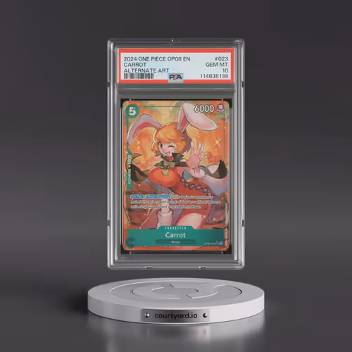 2024 One Piece OP08-Two Legends #023 Carrot - Alternate Art (PSA 10 GEM MINT)