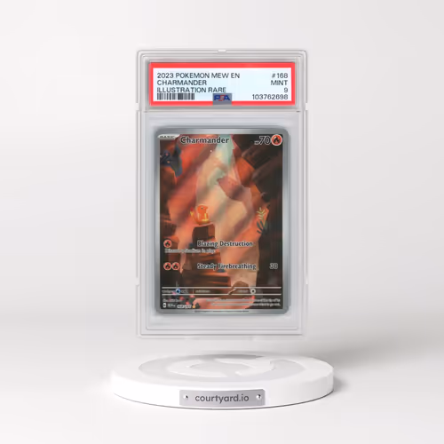 2023 Pokémon Mew EN-151 #168 Charmander - Illustration Rare (PSA 9 MINT)