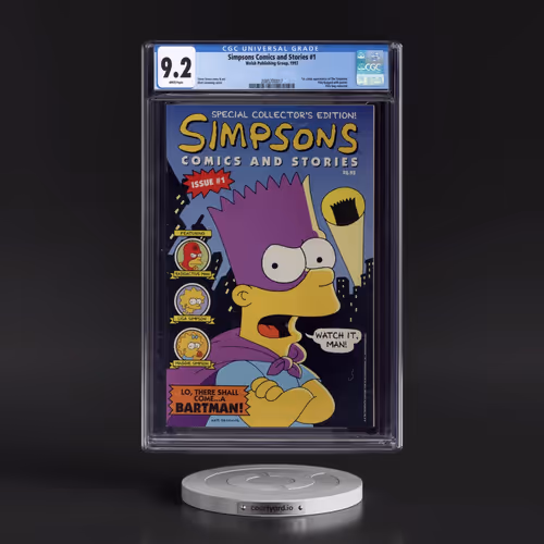 Simpsons Comics and Stories #1 CGC 9.2 White Pages (Welsh Publishing Group, 1993) - Universal