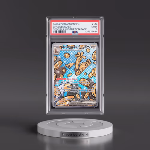 2025 Pokémon Pre EN-Prismatic Evolutions #164 Gholdengo EX - Holo Special Illustration Rare (PSA 9 M