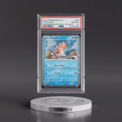 2023 Pokémon Play! Pokemon Prize Pack: Series 3 #062 Tatsugiri - Holo (PSA 10 GEM MINT)