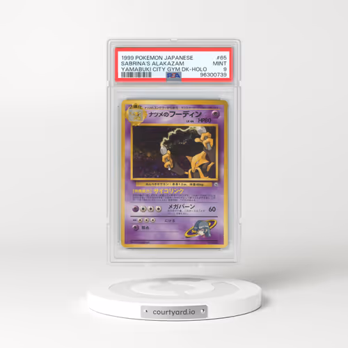 1999 Pokémon Yamabuki City Gym Deck #65 Sabrina's Alakazam - Holo (PSA 9 MINT)