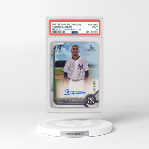 2022 Bowman Chrome Prospect Autographs #CPARA Roderick Arias - Refractor (PSA 9 MINT)