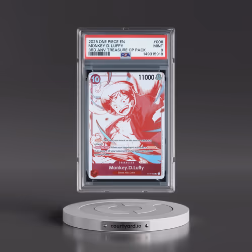2025 One Piece 3rd Anniversary! One Piece Card Treasure Campaign Pack #006 Monkey D. Luffy (PSA 9 MI