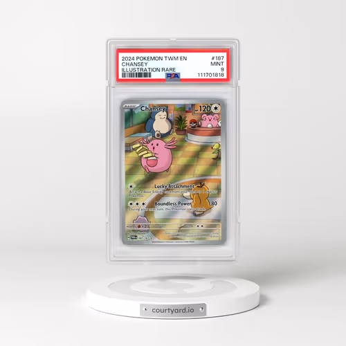 2024 Pokémon Twm EN-Twilight Masquerade #187 Chansey - Illustration Rare (PSA 9 MINT)