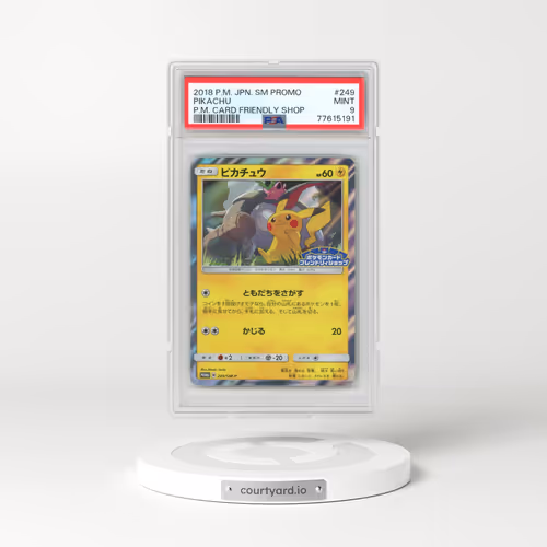 2018 Pokémon SM Promo #249 Pikachu - Pokemon Card Friendly Shop (PSA 9 MINT)