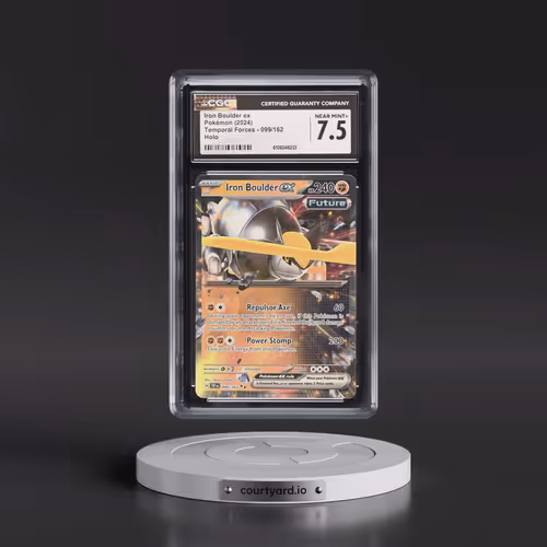 2024 Pokémon Tef EN-Temporal Forces #099 Iron Boulder EX - Holo (CGC 7.5 NM+)