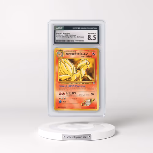 1999 Gym 2: Challenge from the Darkness #38 Blaine's Ninetales (CGC 8.5 NM-MT+)