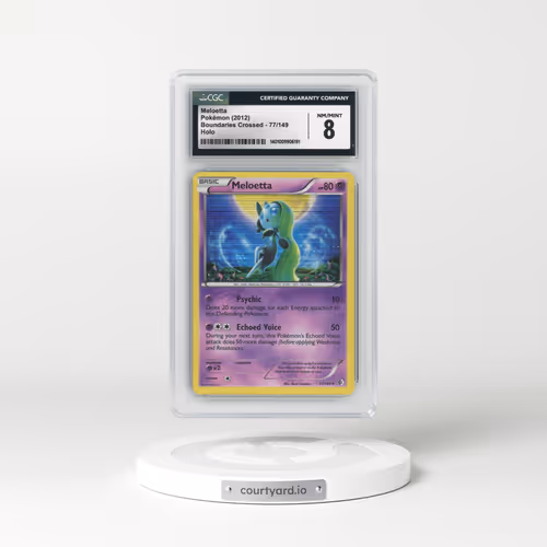 2012 Boundaries Crossed #77/149 Meloetta - Holo (CGC 8 NM-MT)
