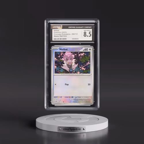 2025 Prismatic Evolutions - PRE EN #090/131 Noibat - Master Ball Holo (CGC 8.5 NM-MT+)