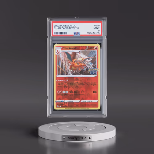 2022 Pokémon Go #010 Charizard - Reverse Foil (PSA 9 MINT)