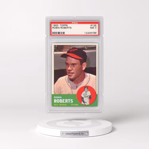 1963 Topps #125 Robin Roberts (PSA 7 NM)