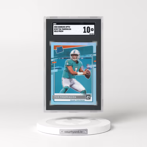 2020 Donruss Optic #152 Tua Tagovailoa - Holo Prizm (SGC 10 GEM MINT)