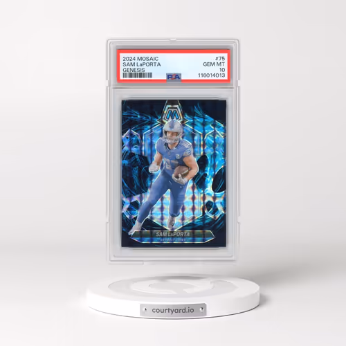 2024 Panini Mosaic #75 Sam LaPorta - Genesis (PSA 10 GEM MINT)