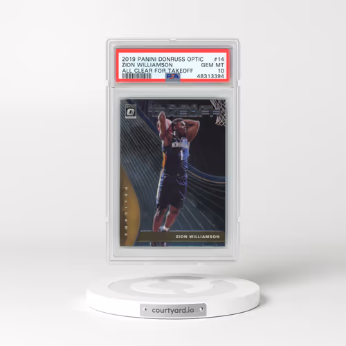 2019 Panini Donruss Optic All Clear for Takeoff #14 Zion Williamson (PSA 10 GEM MINT)
