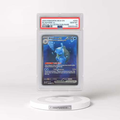 2023 Pokémon Mew EN-151 #200 Blastoise EX - Holo Special Illustration Rare (PSA 10 GEM MINT)