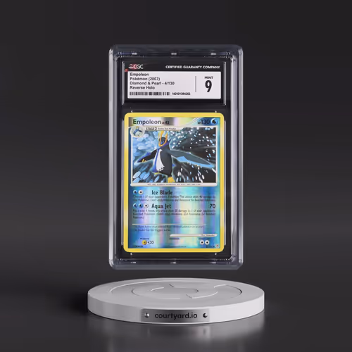 2007 Diamond & Pearl #4/130 Empoleon - Reverse Holo (CGC 9 MINT)