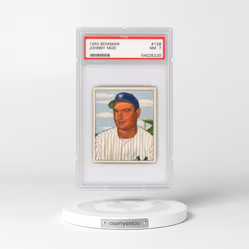 1950 Bowman #139 Johnny Mize (PSA 7 NM)