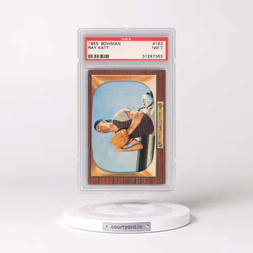 1955 Bowman #183 Ray Katt (PSA 7 NM)