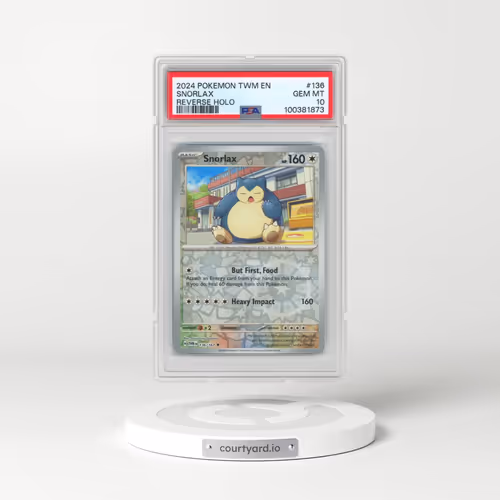 2024 Pokémon Twm EN-Twilight Masquerade #136 Snorlax - Reverse Holo (PSA 10 GEM MINT)