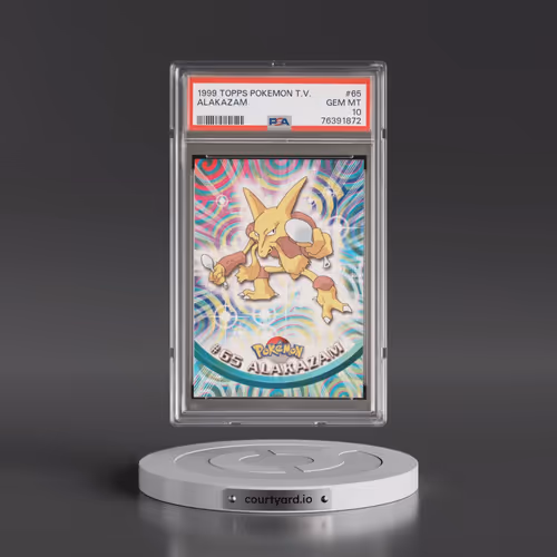 1999 Topps Pokémon TV #65 Alakazam (PSA 10 GEM MINT)