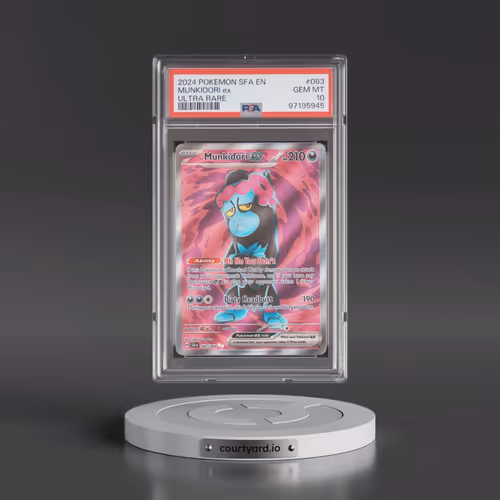 2024 Pokémon Sfa EN-Shrouded Fable #083 Munkidori EX - Holo Ultra Rare (PSA 10 GEM MINT)
