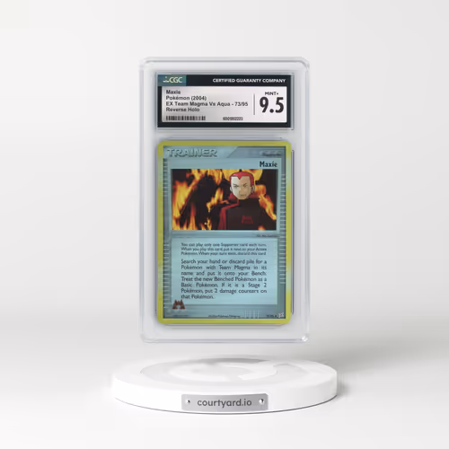 2004 EX Team Magma Vs Team Aqua #73/95 Maxie - Reverse Holo (CGC 9.5 MINT+)