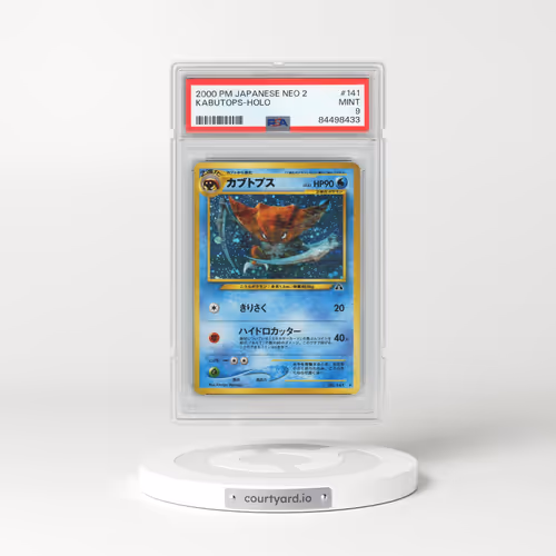 2000 Pokémon Neo 2 #141 Kabutops - Holo (PSA 9 MINT)