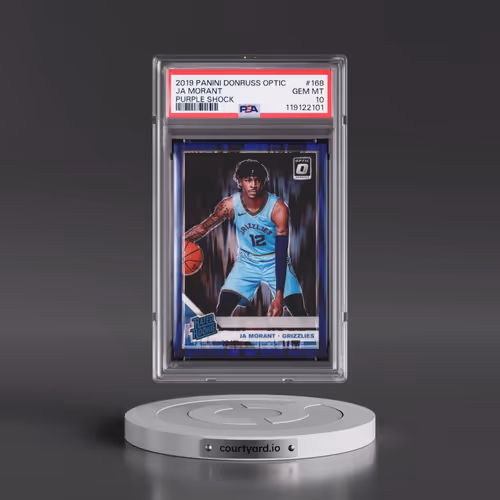 2019 Panini Donruss Optic #168 Ja Morant - Purple Shock (PSA 10 GEM MINT)